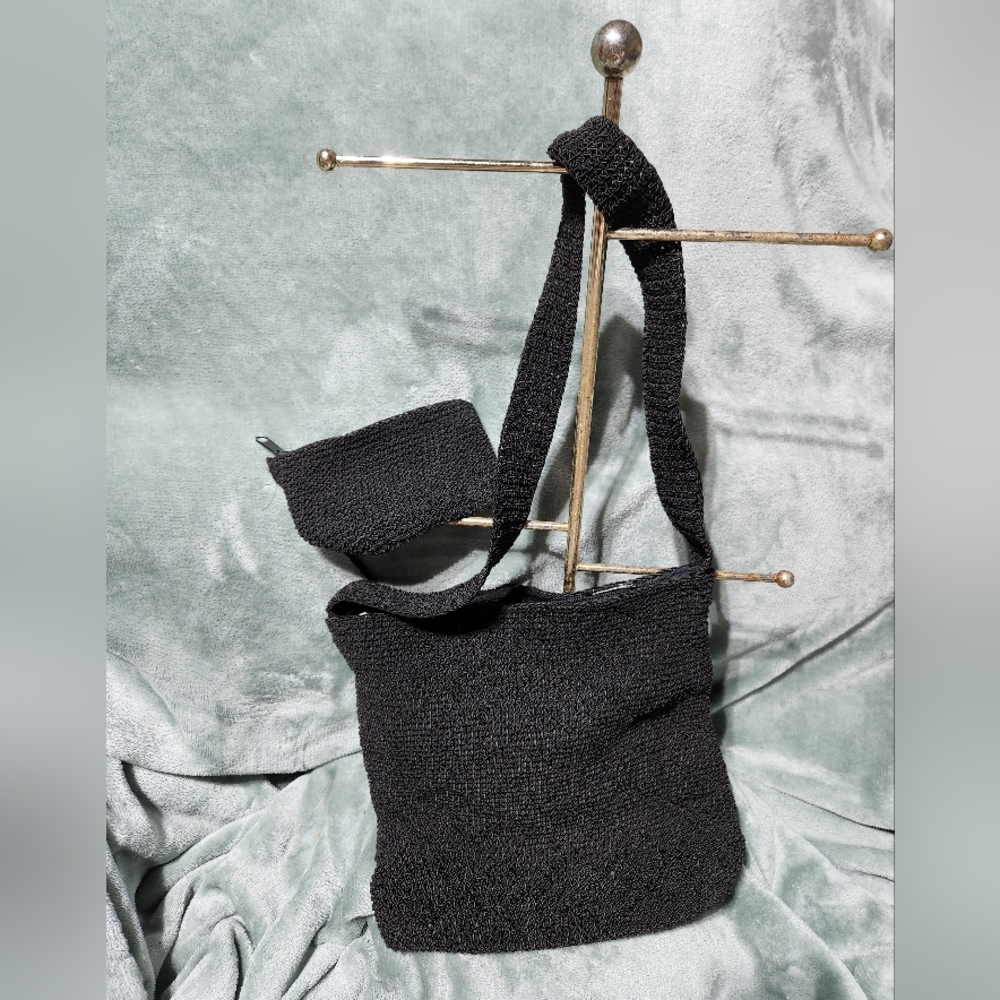 Carlo D'Santi Crocheted Purse with Coin Pouch